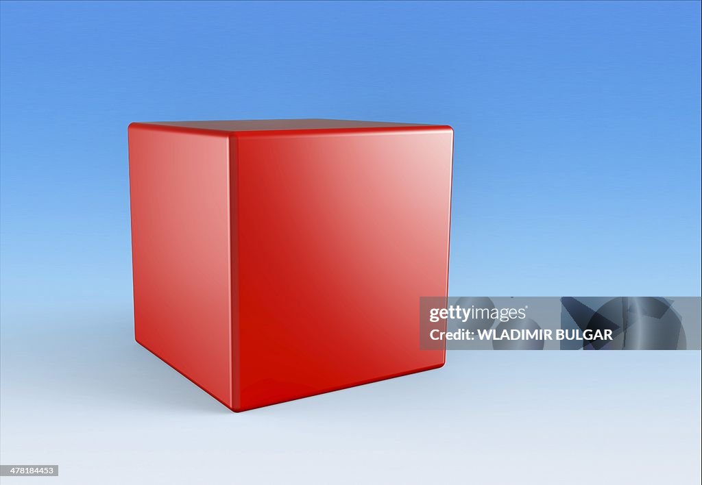 Red Cube Vector Red Cube Artwork High-Res Vector Graphic - Getty Images
