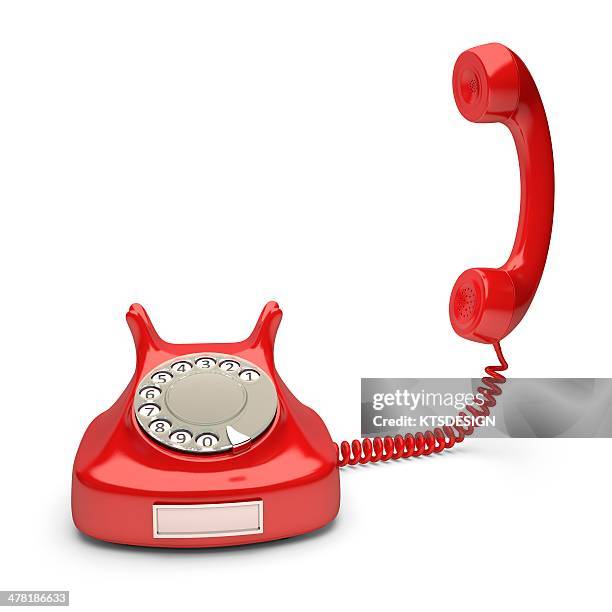 Red Phone Service 2,039 Red Telephone White Background High Res Illustrations - Getty Images