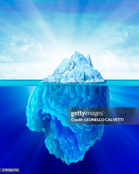 stockillustraties, clipart, cartoons en iconen met iceberg, artwork - ijsberg