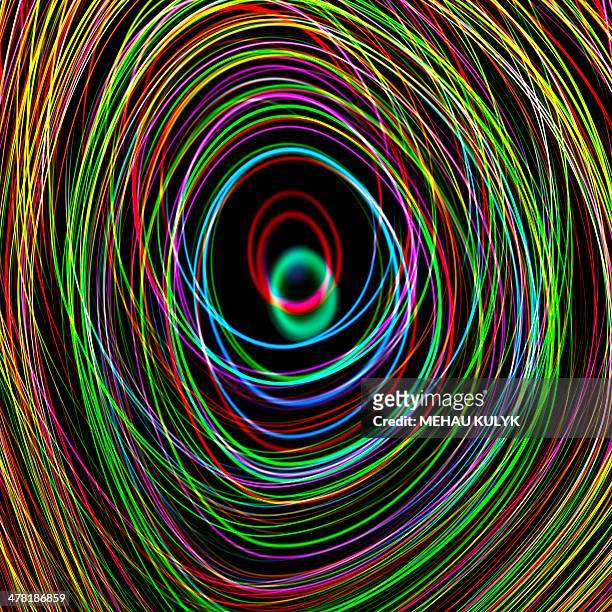 superstrings, conceptual artwork - quantum physics stock illustrations