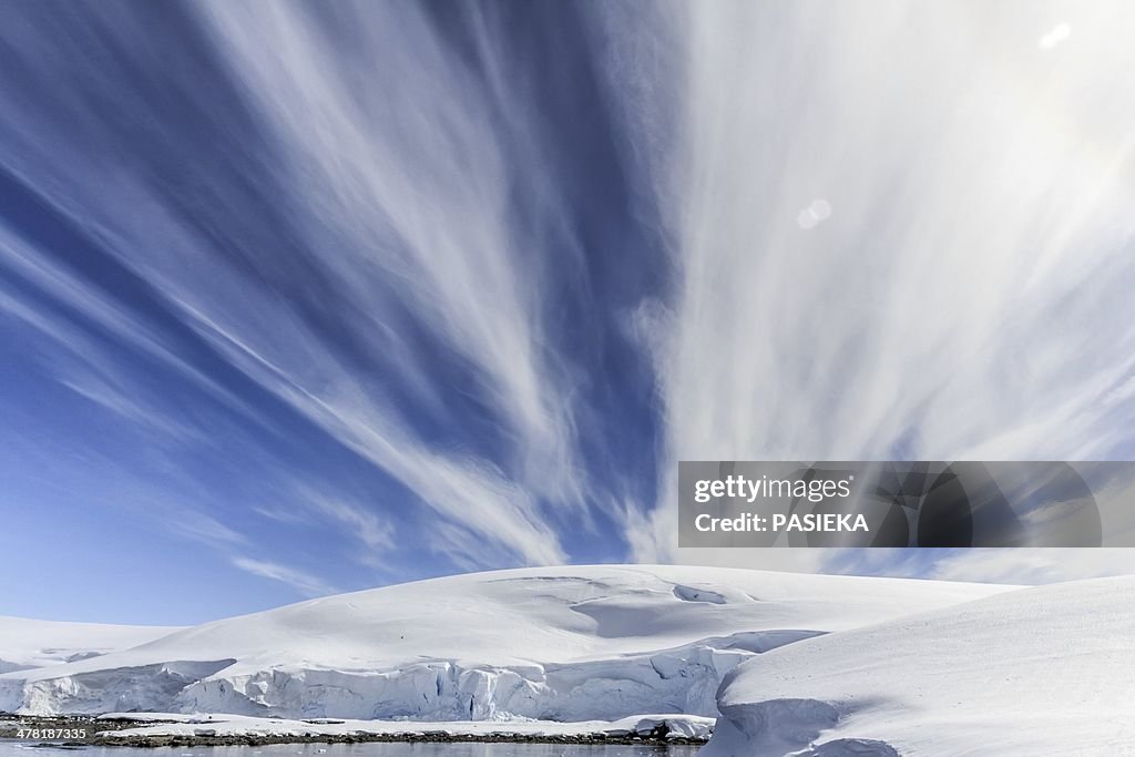 Cirrus cloud formation, Antarctica