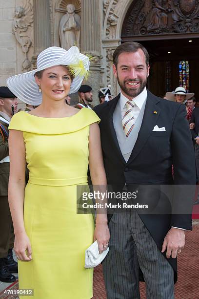 Princess Stephanie and Prince Guillome of Luxembourg on June 23, 2015 in Luxembourg, Luxembourg.