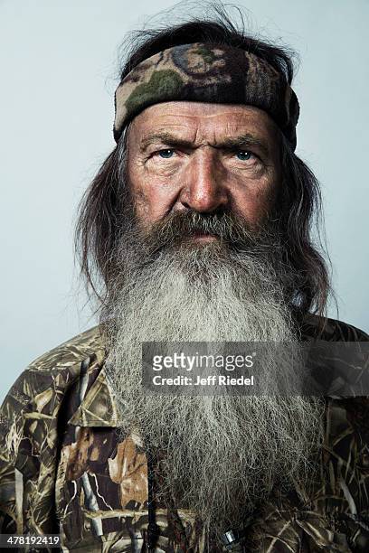 Reality television personalities from Duck Dynasty, Phil Robertson is photographed for GQ Magazine on October 24, 2013 in West Monroe, Louisiana.
