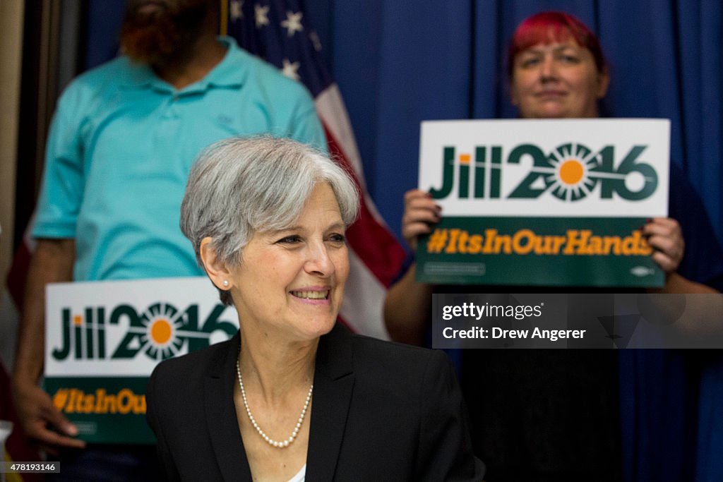 Green Party Candidate Jill Stein Announces Her Presidential Run