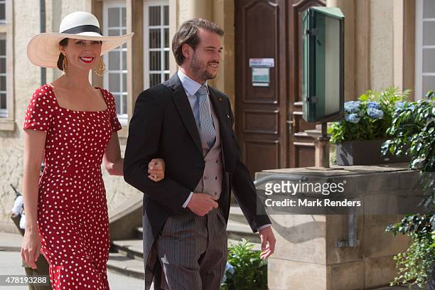 Princess Claire and Prince Felix of Luxembourg assist National Day on June 23, 2015 in Luxembourg, Luxembourg.
