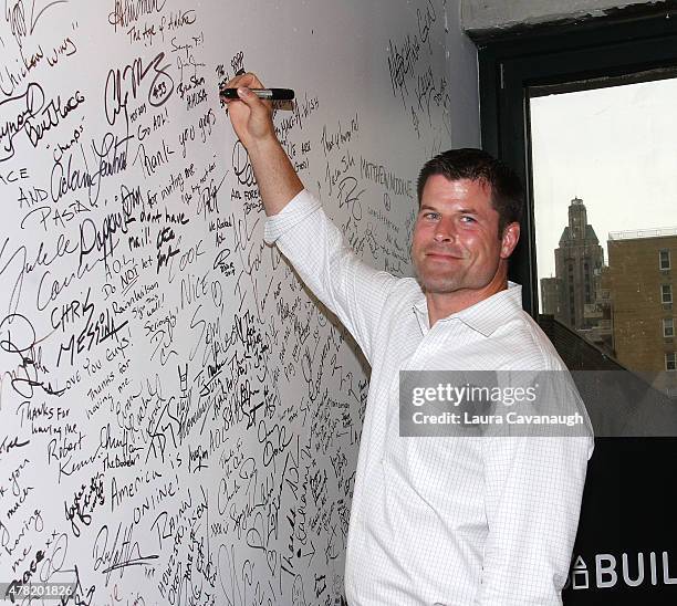 Brian Stann attends AOL Build Presents: General James L. Jones, Dan Goldenberg and Brian Stann at AOL Studios In New York on June 23, 2015 in New...