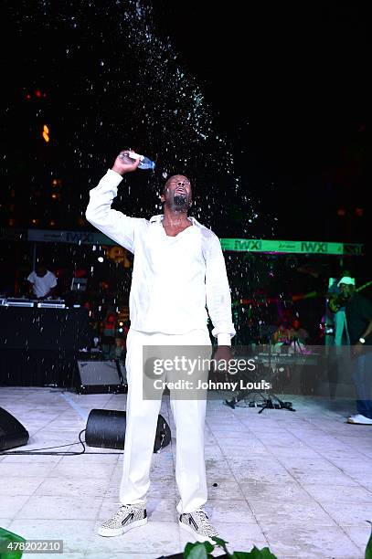 Wyclef Jean performs at the VIP Kick-Off Concert during the 11th Annual Irie Weekend at Kimpton Surfcomber Hotel on June 18, 2015 in Miami Beach,...