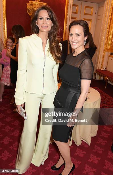 Isabell Kristensen and Dalit Nuttall attend a retrospective with Dame Judi Dench hosted by HRH Prince Edward, Earl of Wessex, on behalf of Films...