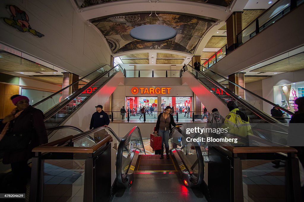 Shoppers Inside The Atlantic Terminal Mall Ahead of Retail Sales Figures