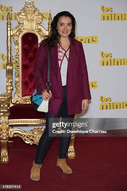 Isabelle Vitari attends the "Les Minions" Paris premiere at Le Grand Rex on June 23, 2015 in Paris, France.