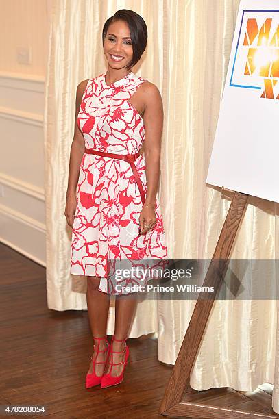 Jada Pinkett Smith attends the "Magic Mike XXL" Press Conference at ST Regis Atlanta on June 23, 2015 in Atlanta, Georgia.