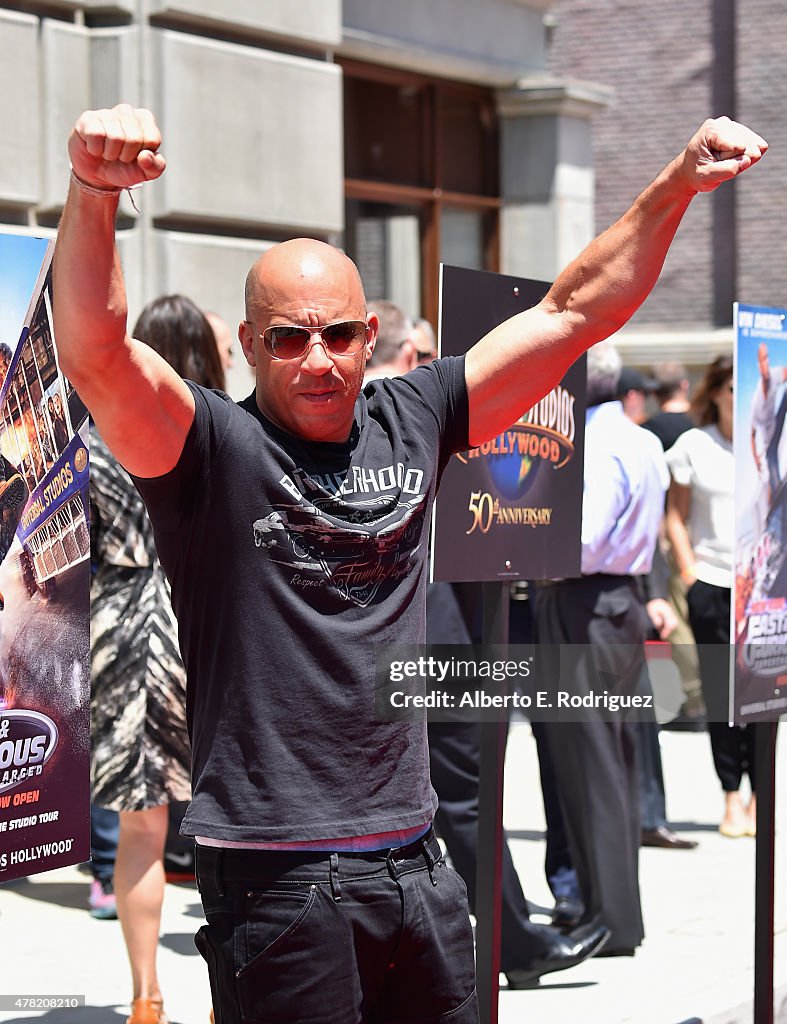 Premiere Press Event For The New Universal Studios Hollywood Ride "Fast & Furious-Supercharged"