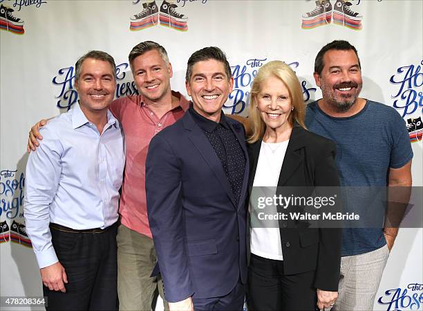 Producer Darren Bagert, director Tony Speciale, actor/playwright James Lecesne, producer Daryl Roth and composer Duncan Sheik attend the photo call...