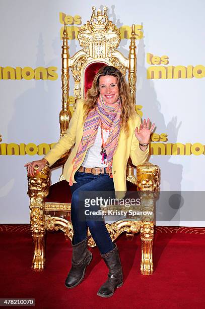 Sophie Thalmann attends the 'Les Minions' Paris Premiere at Le Grand Rex on June 23, 2015 in Paris, France.