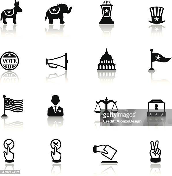 ilustraciones, imágenes clip art, dibujos animados e iconos de stock de icono de la política - capitol building washington dc