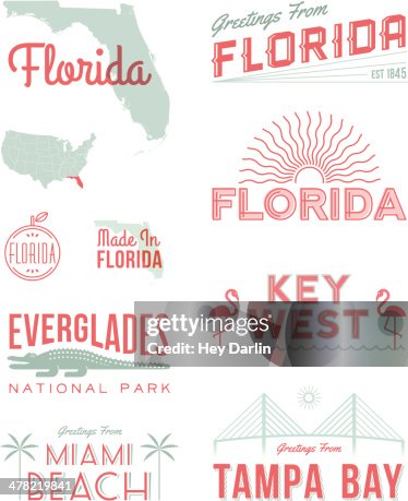 Florida Typography High-Res Vector Graphic - Getty Images