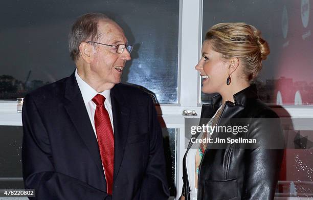 Talk radio host Bill Ayres and singer Grace Potter attend the 2015 WhyHunger Chapin Awards Gala at The Lighthouse at Chelsea Piers on June 23, 2015...