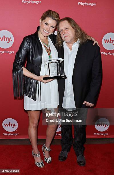Singer Grace Potter and guitarist Warren Haynes attend the 2015 WhyHunger Chapin Awards Gala at The Lighthouse at Chelsea Piers on June 23, 2015 in...