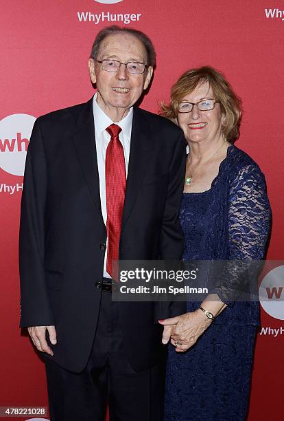 Talk radio host Bill Ayres and wife Jeannine Ayres attend the 2015 WhyHunger Chapin Awards Gala at The Lighthouse at Chelsea Piers on June 23, 2015...