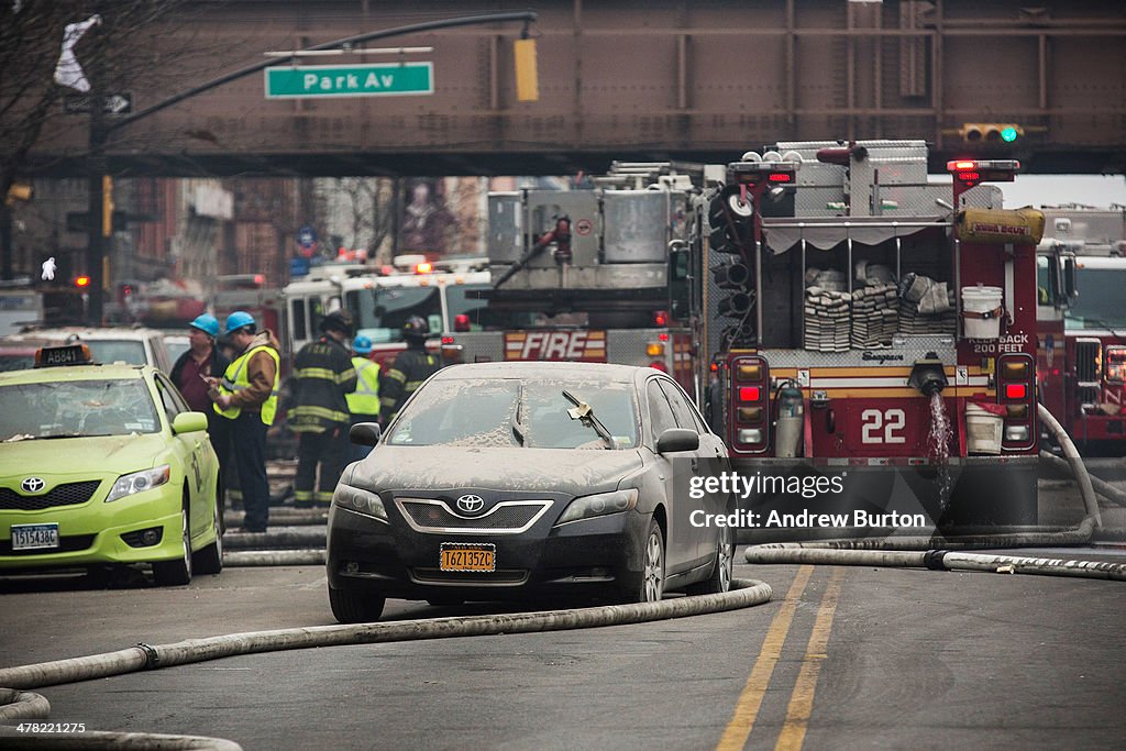 Explosion Causes Two Buildings To Collapse In Manhattan's East Harlem Neighborhood