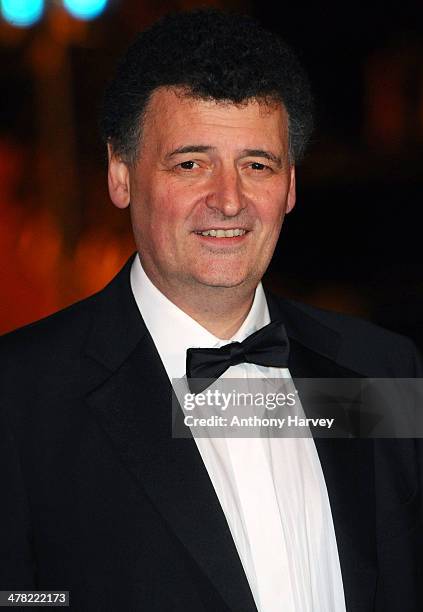 Stephen Moffat attends the 2014 British Academy Games Awards at Tobacco Dock on March 12, 2014 in London, England.