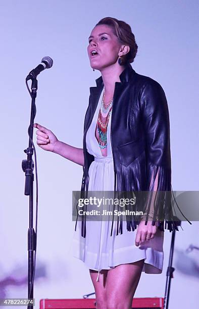 Singer Grace Potter attends the 2015 WhyHunger Chapin Awards Gala at The Lighthouse at Chelsea Piers on June 23, 2015 in New York City.