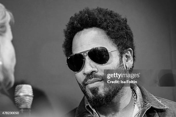 Lenny Kravitz attends the vernissage 'Flash by Lenny Kravitz' on June 23, 2015 in Wetzlar, Germany.