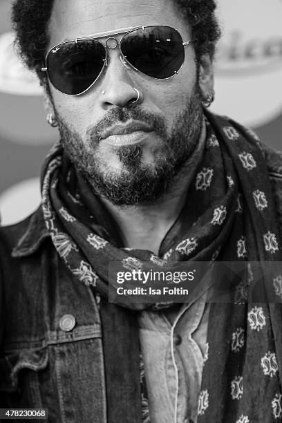 Lenny Kravitz attends the vernissage 'Flash by Lenny Kravitz' on June 23, 2015 in Wetzlar, Germany.