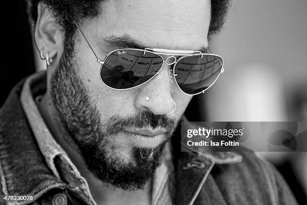 Lenny Kravitz attends the vernissage 'Flash by Lenny Kravitz' on June 23, 2015 in Wetzlar, Germany.