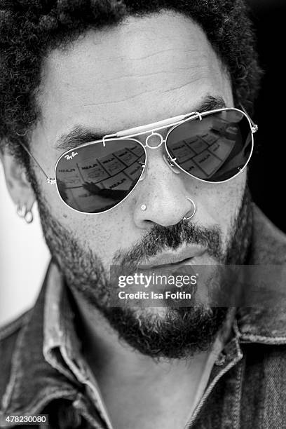 Lenny Kravitz attends the vernissage 'Flash by Lenny Kravitz' on June 23, 2015 in Wetzlar, Germany.