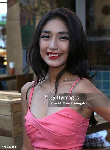 Actress Mia Xitlali attends the premiere of Warner Bros. Pictures and Metro-Goldwyn-Mayer Pictures' "Max" at the Egyptian Theatre on June 23, 2015 in...