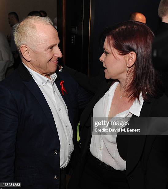 Wayne Sleep and Finty Williams attends the Terrence Higgins Trust Auction at Christie's on March 12, 2014 in London, England.