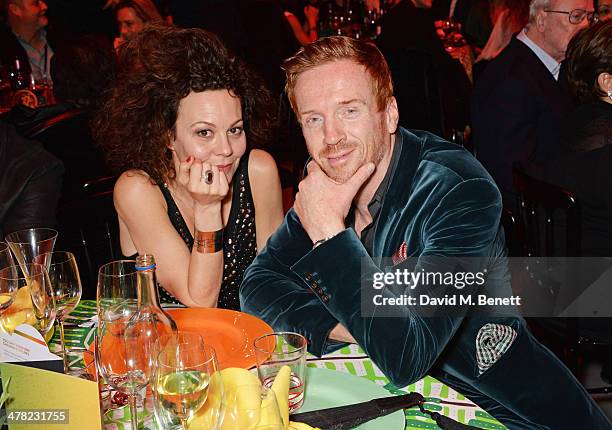 Helen McCrory and Damian Lewis attend "A Night of Reggae" hosted by Helena Bonham Carter for Save The Children UK at The Roundhouse on March 12, 2014...