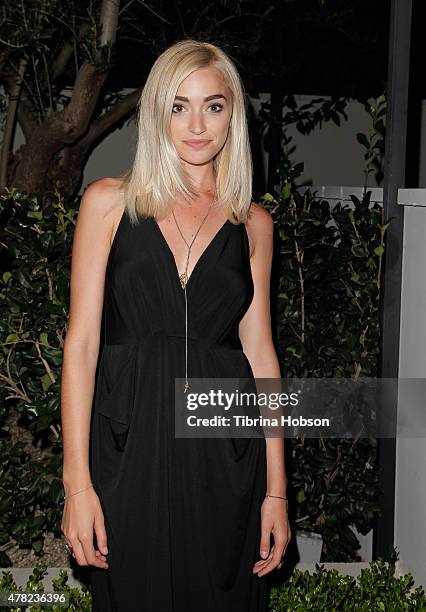 Brianne Howey attends BCBGeneration party like a GenGirl Summer Solstice party at Gracias Madre on June 23, 2015 in West Hollywood, California.