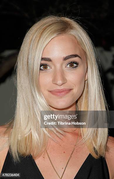 Brianne Howey attends BCBGeneration party like a GenGirl Summer Solstice party at Gracias Madre on June 23, 2015 in West Hollywood, California.