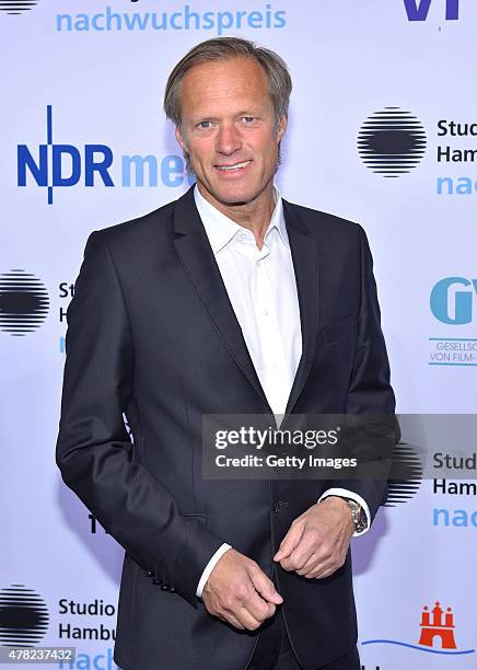 Gerhard Delling attends the Studio Hamburg Nachwuchspreis 2015 at Thalia Theater on June 23, 2015 in Hamburg, Germany.