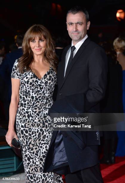 Carol Vorderman and Graham Duff attend the 2014 British Academy Games Awards at Tobacco Dock on March 12, 2014 in London, England.