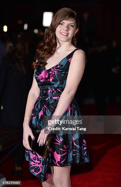 Sophie George attends the 2014 British Academy Games Awards at Tobacco Dock on March 12, 2014 in London, England.