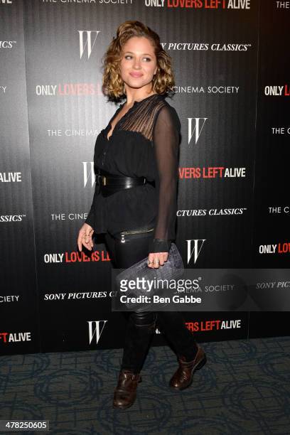 Actress Margarita Levieva attends The Cinema Society & Stefano Tonchi, Editor in Chief of W Magazine, host a screening of Sony Pictures Classics'...