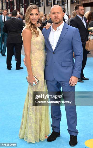 Buckley and Abigail Ochse attend the European Premiere of "Entourage" at Vue West End on June 9, 2015 in London, England.