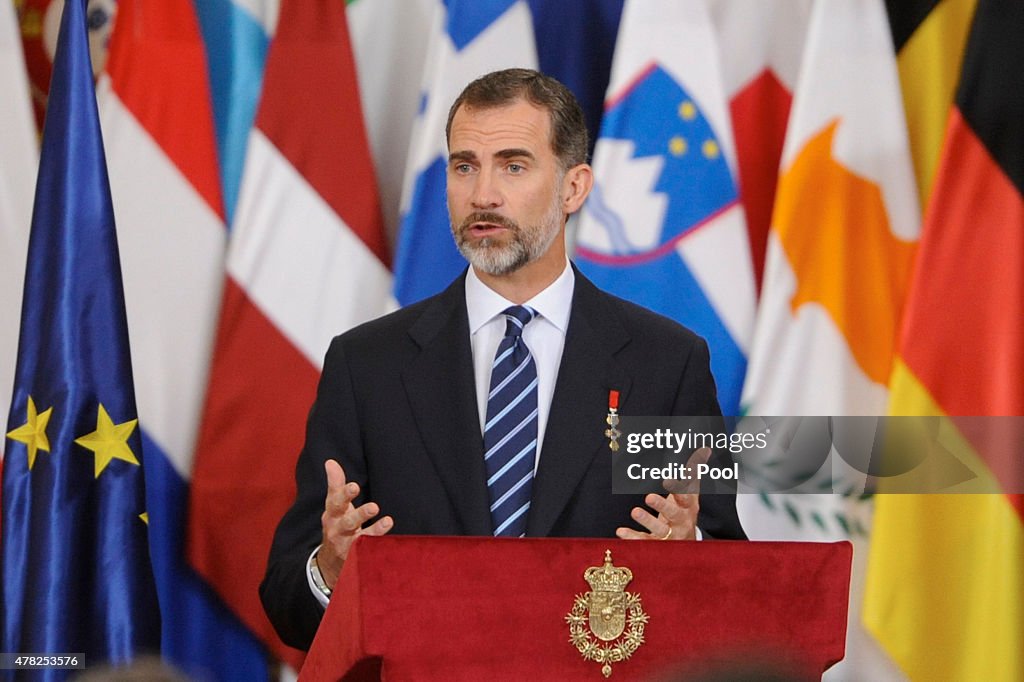 Spanish Royals Attend the 30th Anniversary of Spain Being Part of European Communities