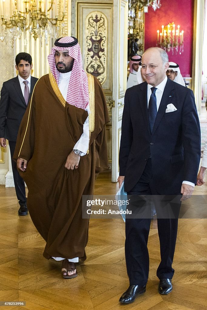Saudi Deputy Crown Prince in Paris