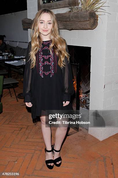 Sabrina Carpenter attends BCBGeneration party like a GenGirl Summer Solstice party at Gracias Madre on June 23, 2015 in West Hollywood, California.