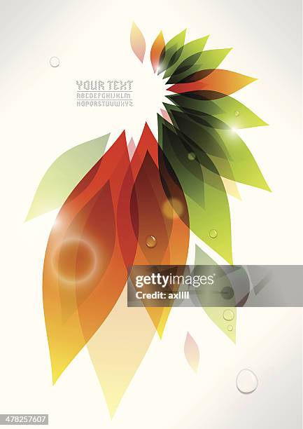 abstract plant background - spring mix stock illustrations