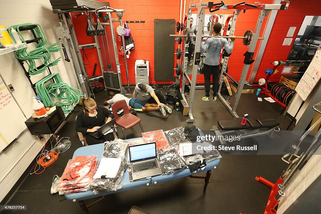 The Canadian Sprint group works towards the Pan Am Games at the track-places