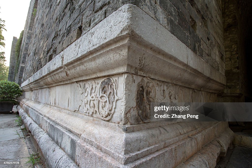Stone carving on the Meridian Gate.  Meridian Gate,  the...