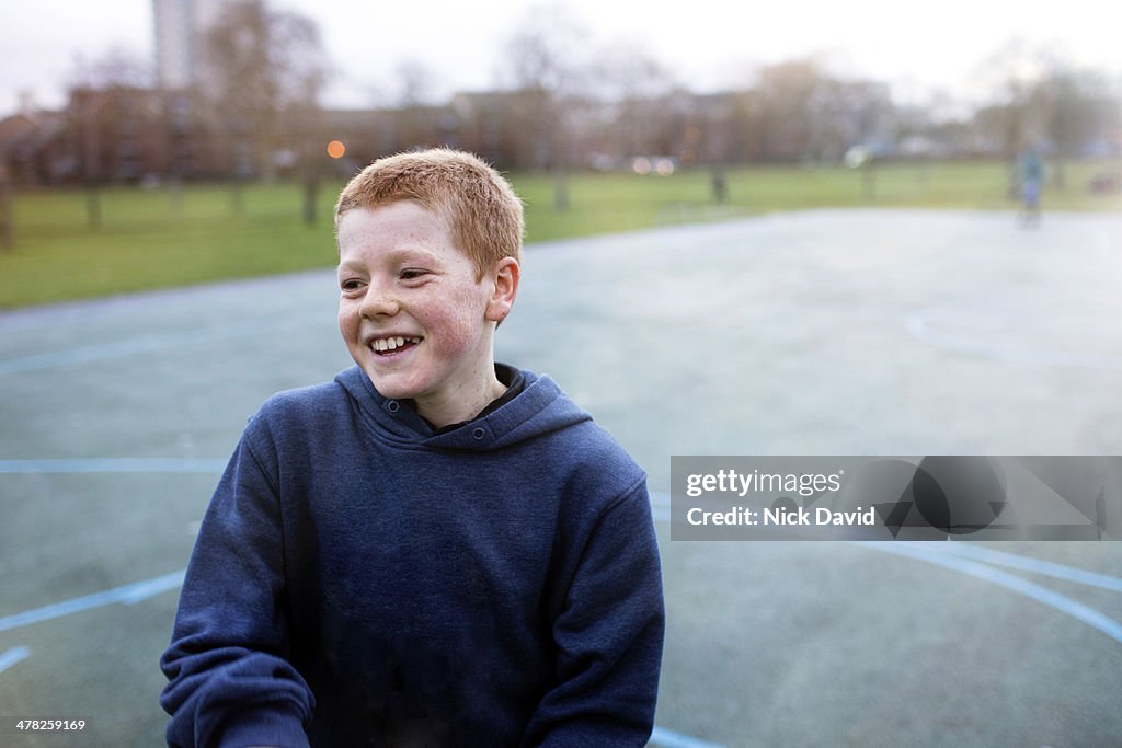 Children playing in park