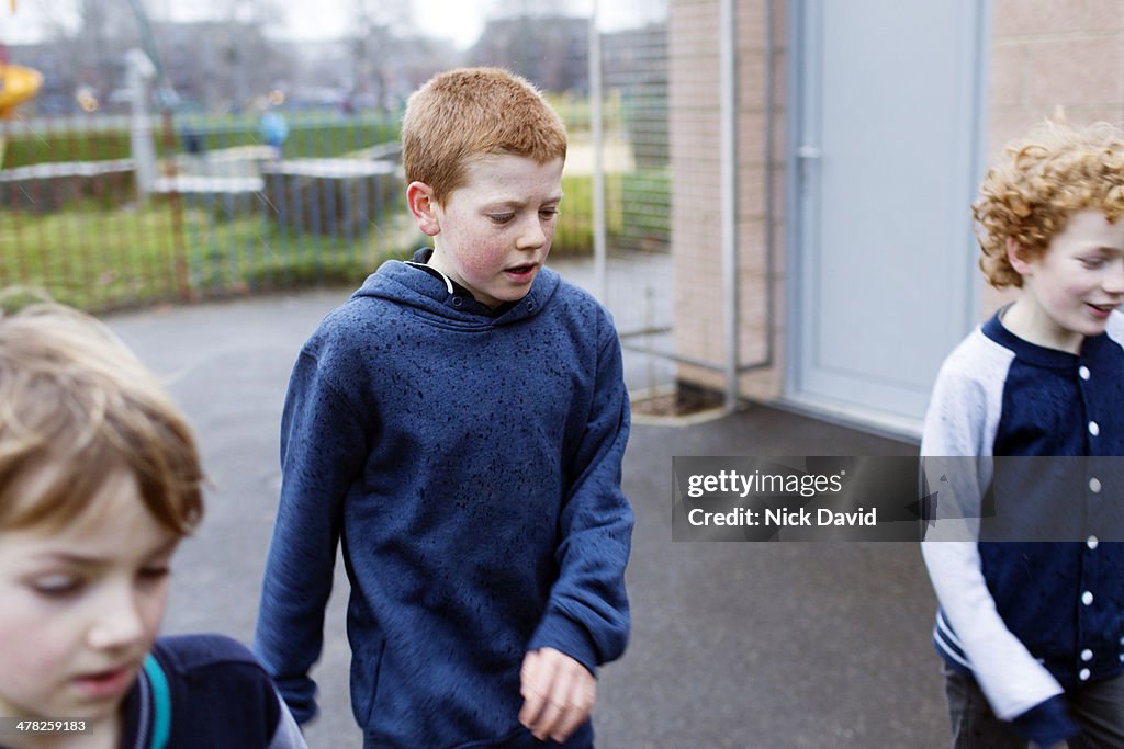 Children playing in park