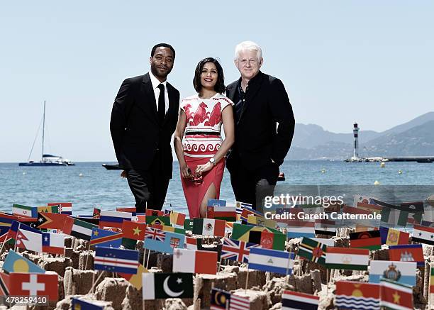 Chiwetel Ejiofor, Freida Pinto and Richard Curtis launch the first ever global cinema ad campaign during the Cannes Lions International Festival of...
