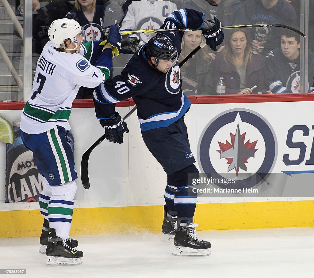 Vancouver Canucks v Winnipeg Jets